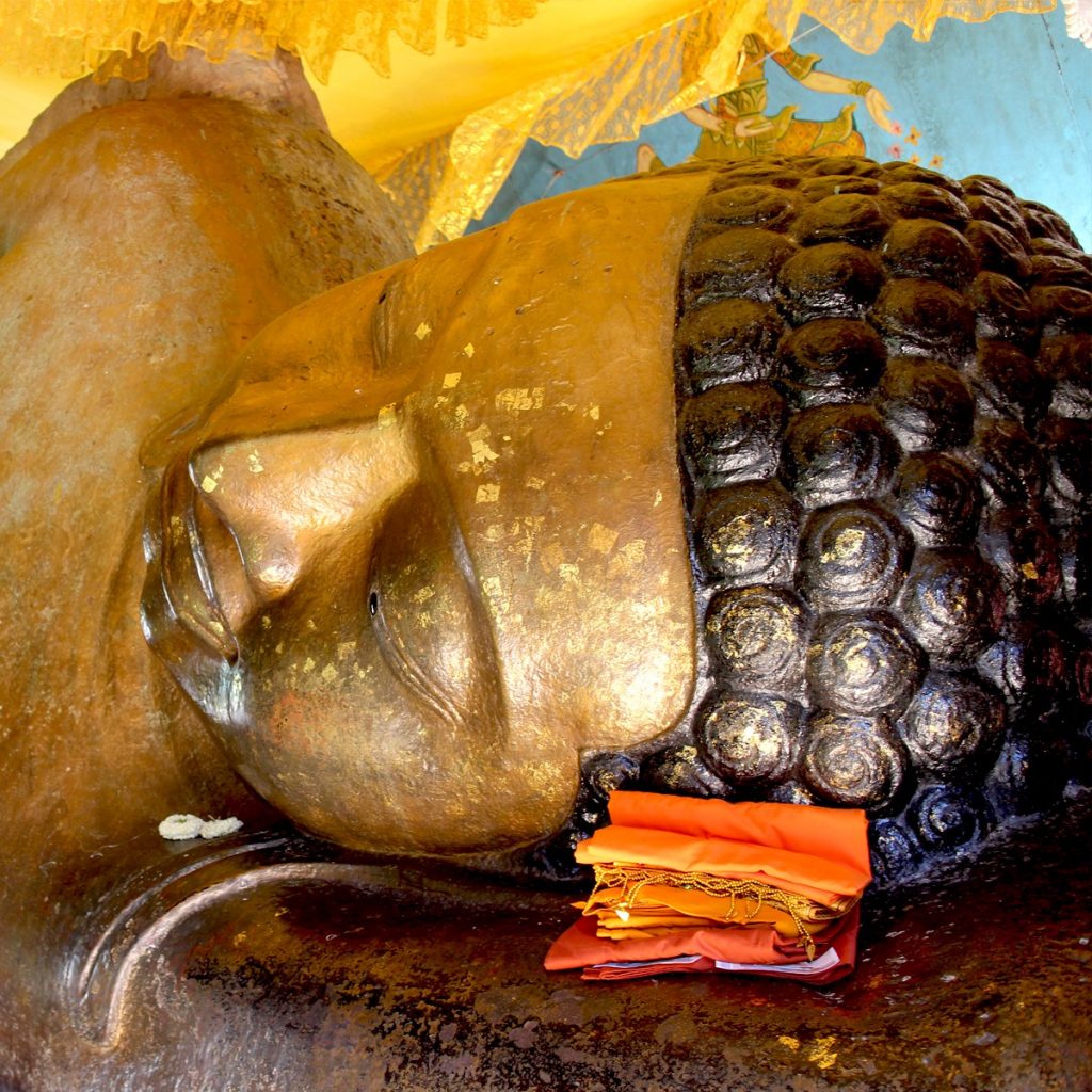 Cambodia sleeping buddha