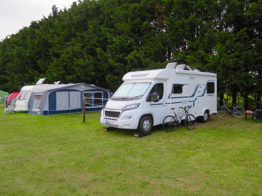 Setup in a campsite